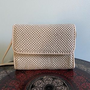 Vintage Off white Whiting and Davis crossbody
